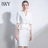 IWY/职业连衣裙轻奢礼仪服荷叶边ol女气质款洋气上班时尚潮流Q589 商品缩略图0