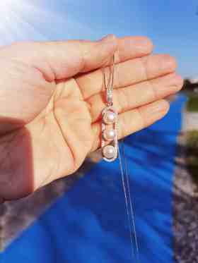 三生石悦倾城三生有幸珍珠项链吊坠