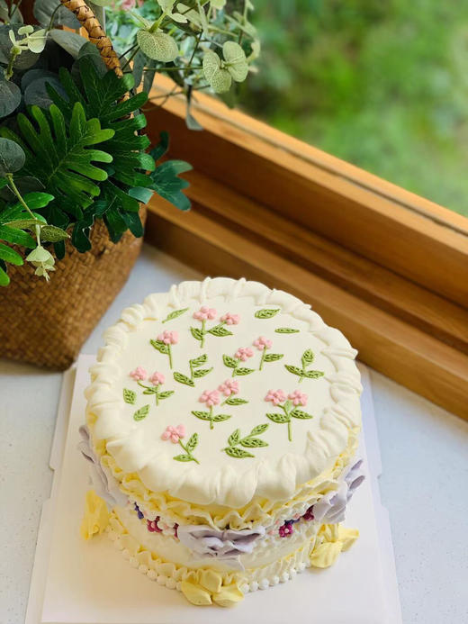 复古奶油花蛋糕 下单前请仔细阅读商品详情 商品图0