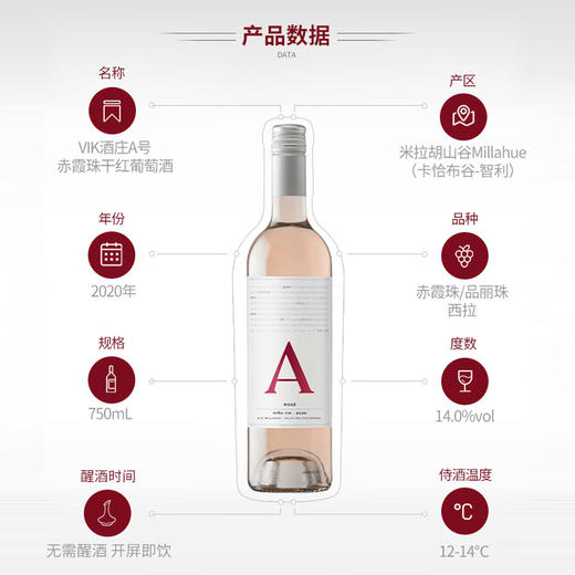 VIK酒庄A号智利桃红葡萄酒2020年 750mL JS91 VIK A Rose 商品图1