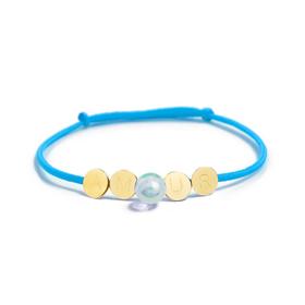 北京仓｜La môme bijou-Bulle d’amour-彩绳 手链（天蓝）［法国设计师］