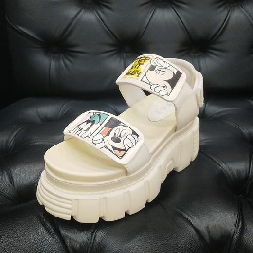 LFGJ 2240 夏季新款真皮增高厚底露趾时尚凉鞋 商品图3