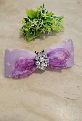 2F紫兰布艺八字抓夹