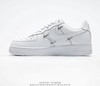 耐克Nike Wmns Air Force 1' 07 LX"Chrome Swooshes White"空军一号经典低帮百搭休闲运动板鞋“皮革白宝蓝小银四钩” 商品缩略图0