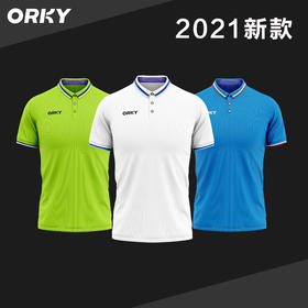 orky沃恺 POLO衫男士夏季透气吸汗运动短袖翻领T恤组队定制团体服