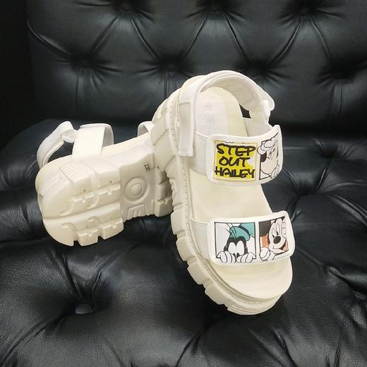 LFGJ 2240 夏季新款真皮增高厚底露趾时尚凉鞋 商品图7