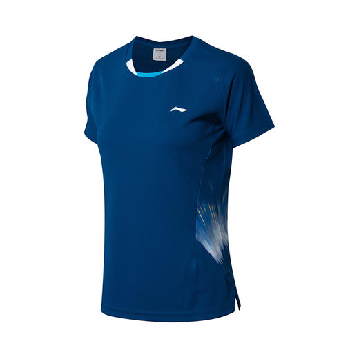 李宁比赛上衣女/M/AAYN072-3/丹宁蓝运动服训练服透气速干 商品图0