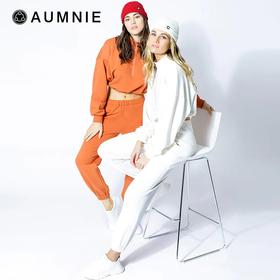 AUMNIE| 短款半开襟拉链卫衣