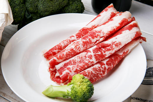 雪花和牛火锅片 火锅满足包（共6 包1200g） 涮火锅打边炉 商品图3