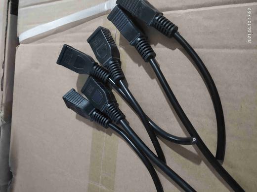 【货号07141】电源线延长线接头，带线插头，插座。电源线接头。 商品图3