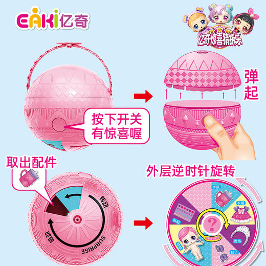 亿奇惊喜猜拆乐
-女孩娃娃款N-CCD女孩娃娃儿童礼物盲盒玩具礼物潮流桌面摆件手办 商品图2