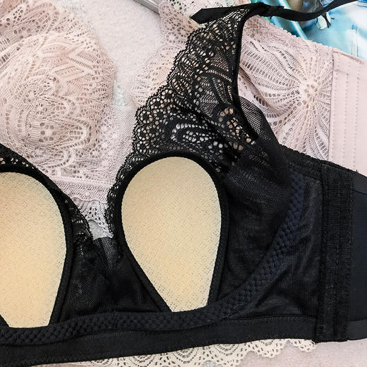 维密秀场性感兔耳朵 夏季薄款 蕾丝内衣 泰国乳胶胸垫  云感承托薄而不露 商品图9