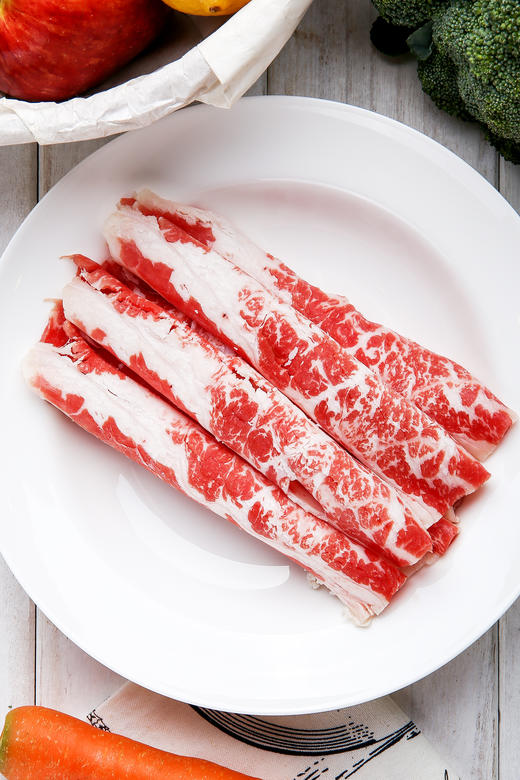 雪花和牛火锅片 火锅满足包（共6 包1200g） 涮火锅打边炉 商品图2