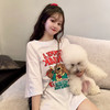 早春夏季短袖T恤女宽松韩版ins潮慵懒风bf原宿洋气mschf上衣 商品缩略图2