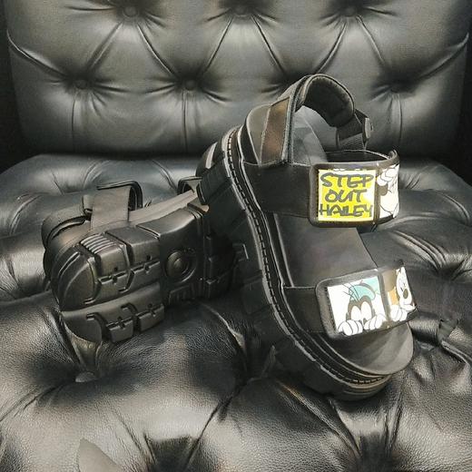 LFGJ 2240 夏季新款真皮增高厚底露趾时尚凉鞋 商品图10