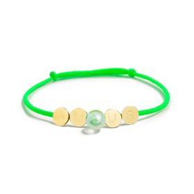 北京仓｜La môme bijou-Bulle d’amour-彩绳 手链（绿色）［法国设计师］