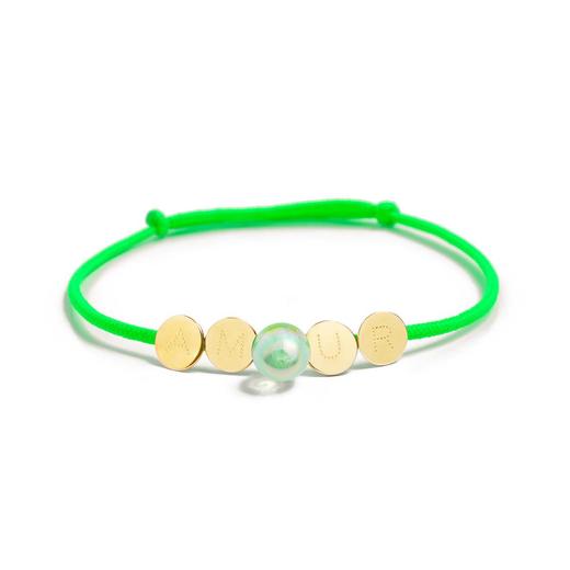 北京仓｜La môme bijou-Bulle d’amour-彩绳 手链（绿色）［法国设计师］ 商品图0