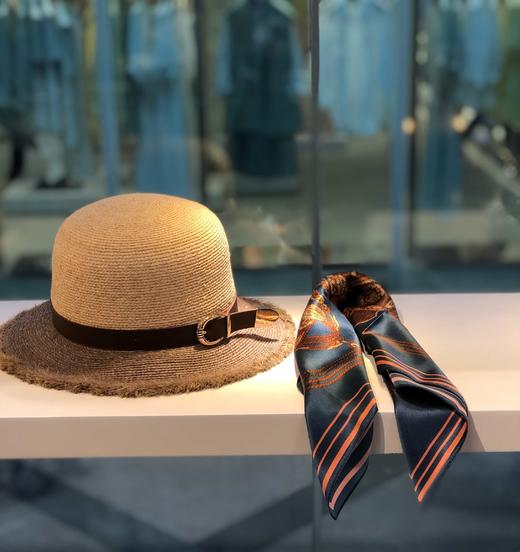 优品堂《怡然自乐》拉菲草防紫外线帽 商品图3