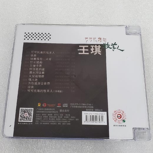 王琪专辑 可可托海的牧羊人 高品质CD 新京文唱片 商品图1