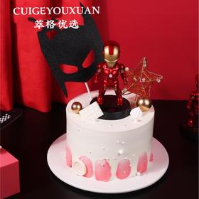 超级英雄钢铁侠男孩儿蛋糕