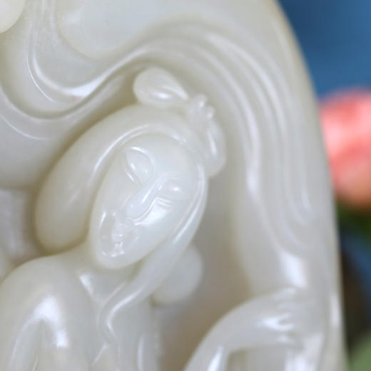 和田玉（白玉）籽料摆件--绝代双骄/866g 商品图3