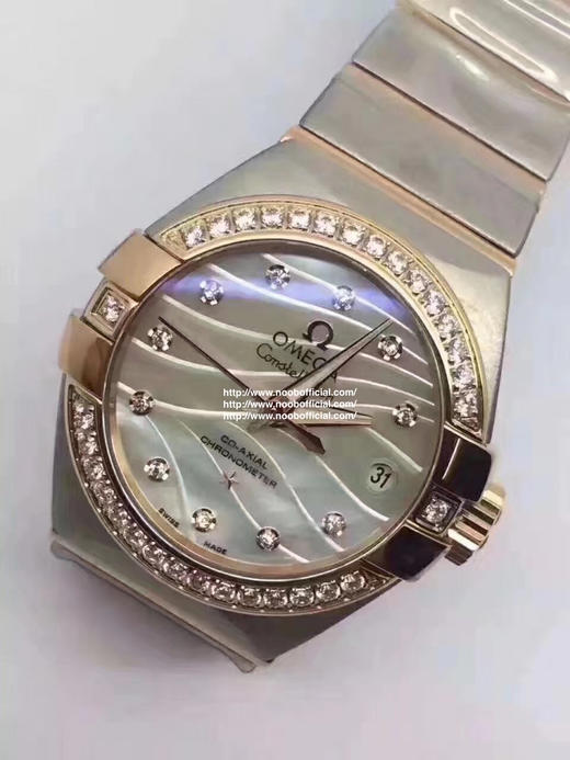 V6欧米茄星座123.25.27.20.55.004机械女士手表，精钢镀18k表链表壳，搭载定制版8520全自动机械机芯，尺寸：27*13毫米，女士，精钢 商品图11