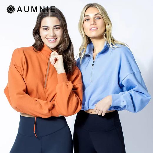 AUMNIE| 短款半开襟拉链卫衣 商品图1