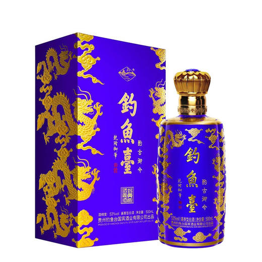 【推荐】钓鱼台酌古御今酒 贵州茅台镇酱香型53度 500ml 单瓶装 商品图0