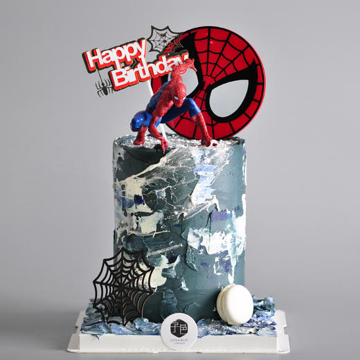 Couleur Violet 「蜘蛛侠主题」乳酪霜奶油生日蛋糕【特高款】 商品图0