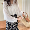 【防晒】少女感白衬衫衣女长袖宽松中长款+雏菊清新碎花裙防晒服两件套装 商品缩略图1
