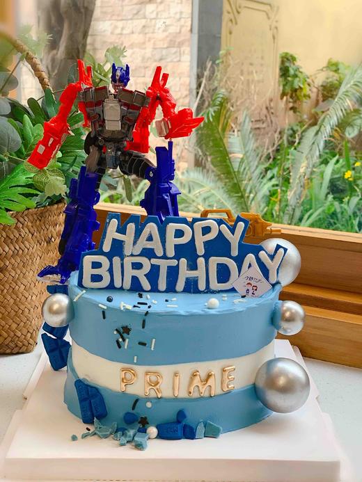 变形金刚擎天柱奶油蛋糕 下单前请仔细阅读商品详情 商品图1