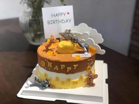 猫和老鼠奶油生日蛋糕