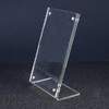 A4 L型强磁桌牌台签台卡A5透明亚克力台牌标价牌桌签a6酒水牌展示牌水晶餐牌立牌台卡广告牌 商品缩略图2