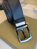 代工厂出口男士腰带  双层皮PVC专柜原材料 +胎牛皮  暗纹钨钢钢扣腰带 商品缩略图1