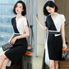 上海旗袍厂ASE-9102拼接气质知性真丝连衣裙 商品缩略图3