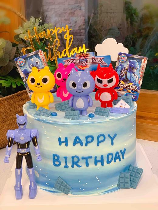 迷你特工队奶油蛋糕 下单前请仔细阅读商品详情 商品图1