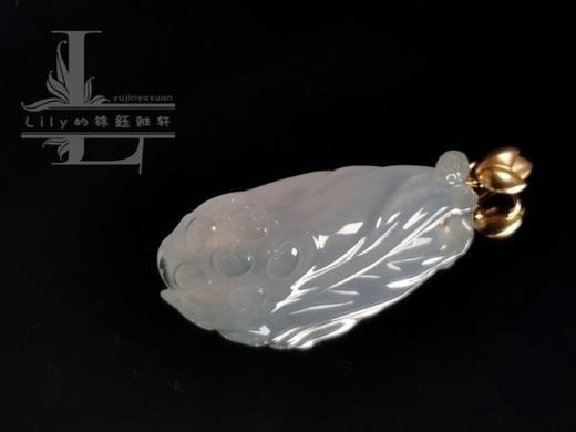 “因荷得藕”18k荷花扣头项坠 商品图0