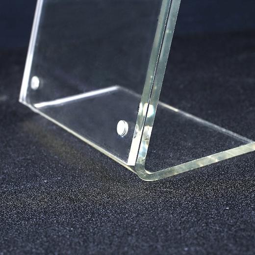 A4 L型强磁桌牌台签台卡A5透明亚克力台牌标价牌桌签a6酒水牌展示牌水晶餐牌立牌台卡广告牌 商品图3