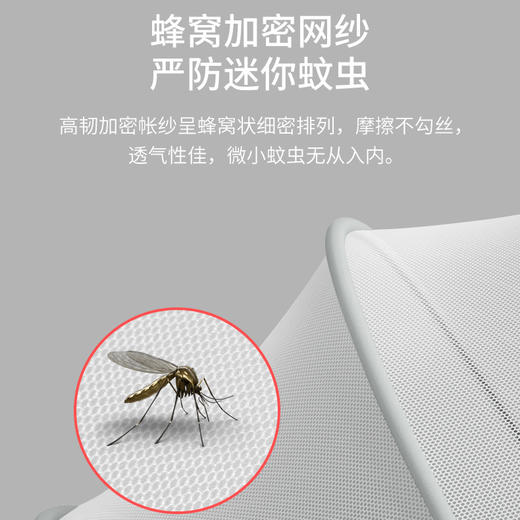 【0~4岁婴儿“无蚊”罩】全罩式遮光可折叠宝宝防蚊罩 小床通用便携蒙古包蚊帐 商品图4