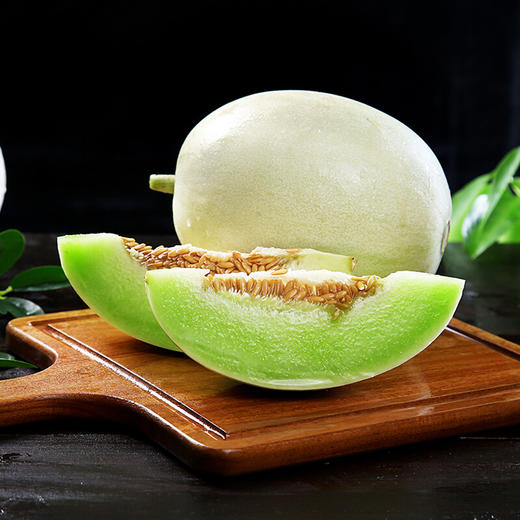 玉菇甜瓜 脆甜多汁 翠绿白甜瓜  脆甜香瓜蜜瓜 当季新鲜水果甜瓜 白皮青瓤 玉菇蜜瓜 商品图0
