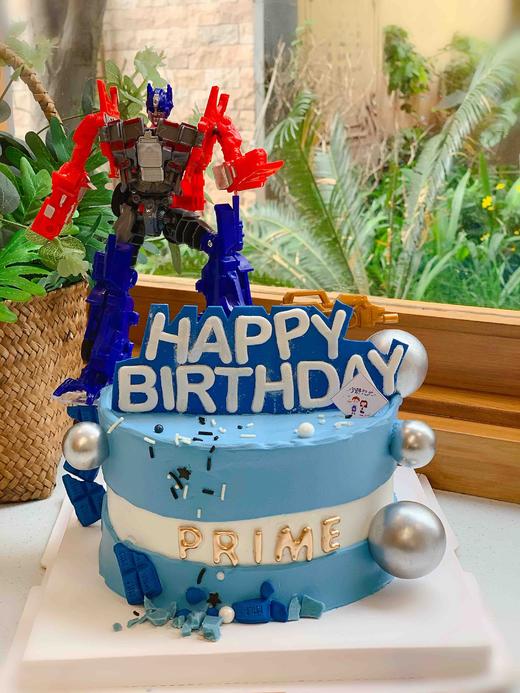 变形金刚擎天柱奶油蛋糕 下单前请仔细阅读商品详情 商品图0