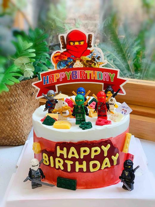 忍者乐高奶油蛋糕 下单前请仔细阅读商品详情 商品图0