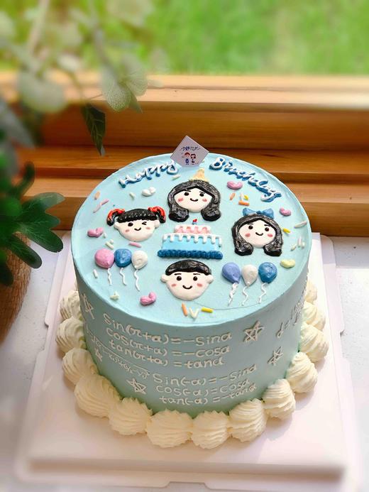 手绘男孩女孩奶油蛋糕 公式 下单前请仔细阅读商品详情 商品图0