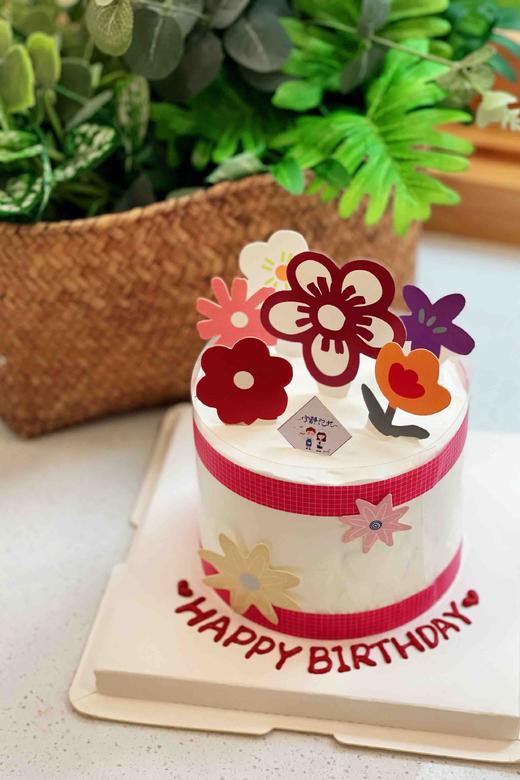 四寸小花花奶油蛋糕 下单前请仔细阅读商品详情 商品图0