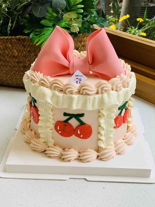 翻糖蝴蝶结奶油蛋糕 下单前请仔细阅读商品详情 商品图1