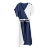 上海旗袍厂ASE-9102拼接气质知性真丝连衣裙 商品缩略图4