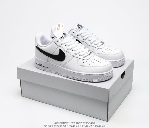 耐克NIKE Air Force 1 "White Black"白黑空军一号低帮休闲时尚百搭板鞋 商品图8