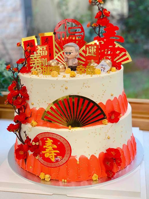 双层寿婆奶油蛋糕 下单前请仔细阅读商品详情 商品图1