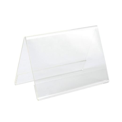 三角台签三角会议牌亚克力透明席位牌双面姓名牌座位牌V型桌牌台卡台签展示牌台牌名字牌会议牌席卡牌桌签台座 商品图2