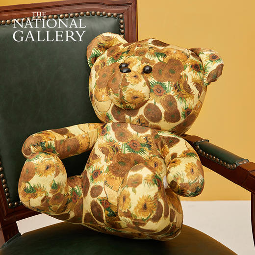 The National Gallery梵高向日葵系列创意小熊抱枕创意女朋友礼物送小孩 商品图0